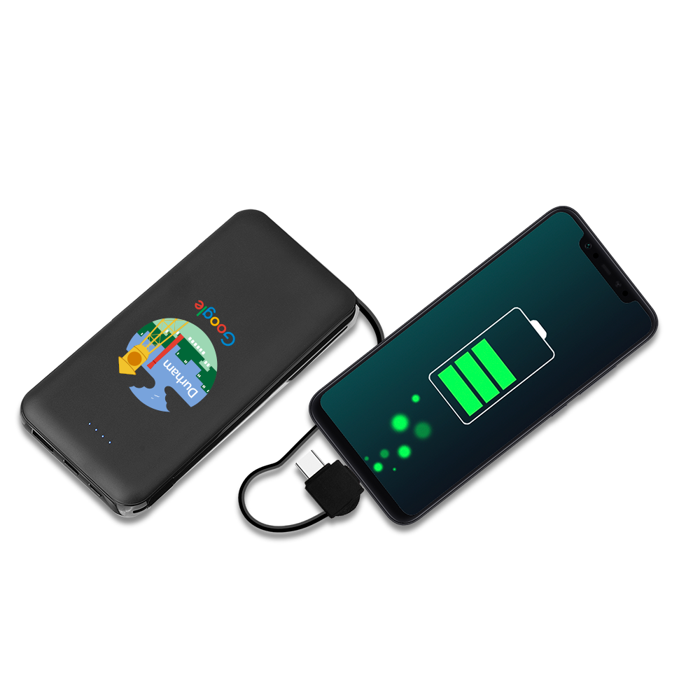 Dion 10000mAh Power Bank with Built-in Cable