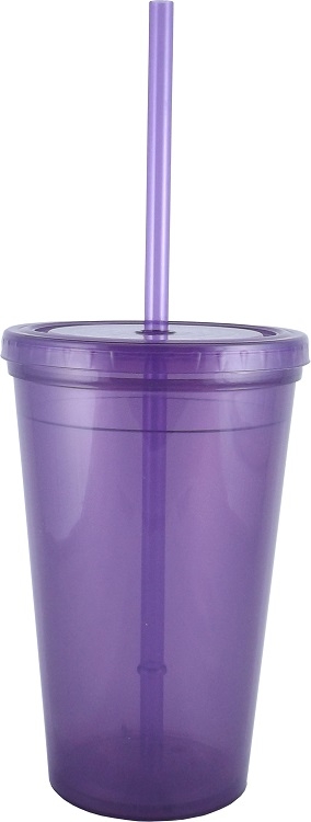 16 oz "Bolero" Polypropylene Double Wall Plastic Tumbler