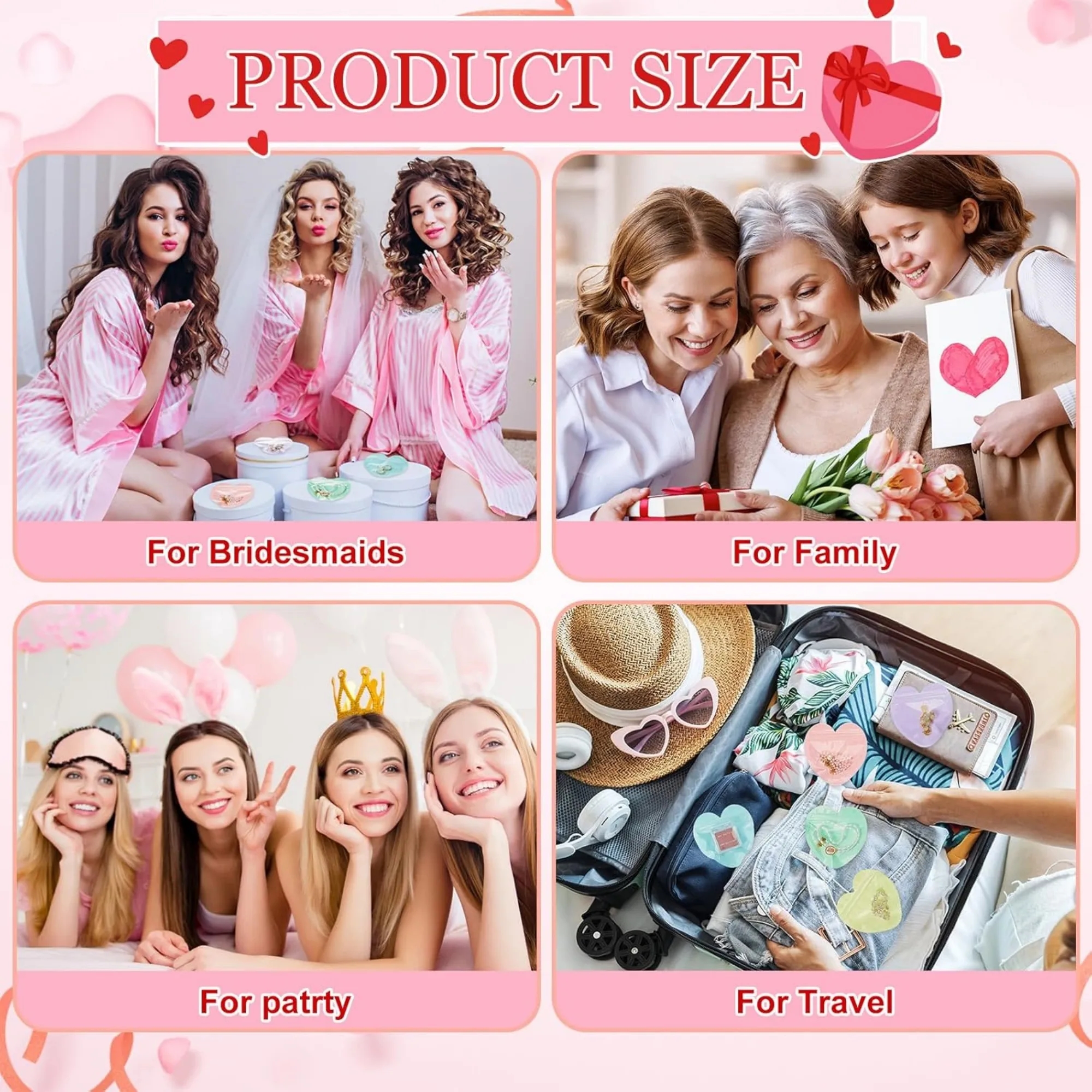 Heart Shape Jewelry Gift Packaging Bags 8