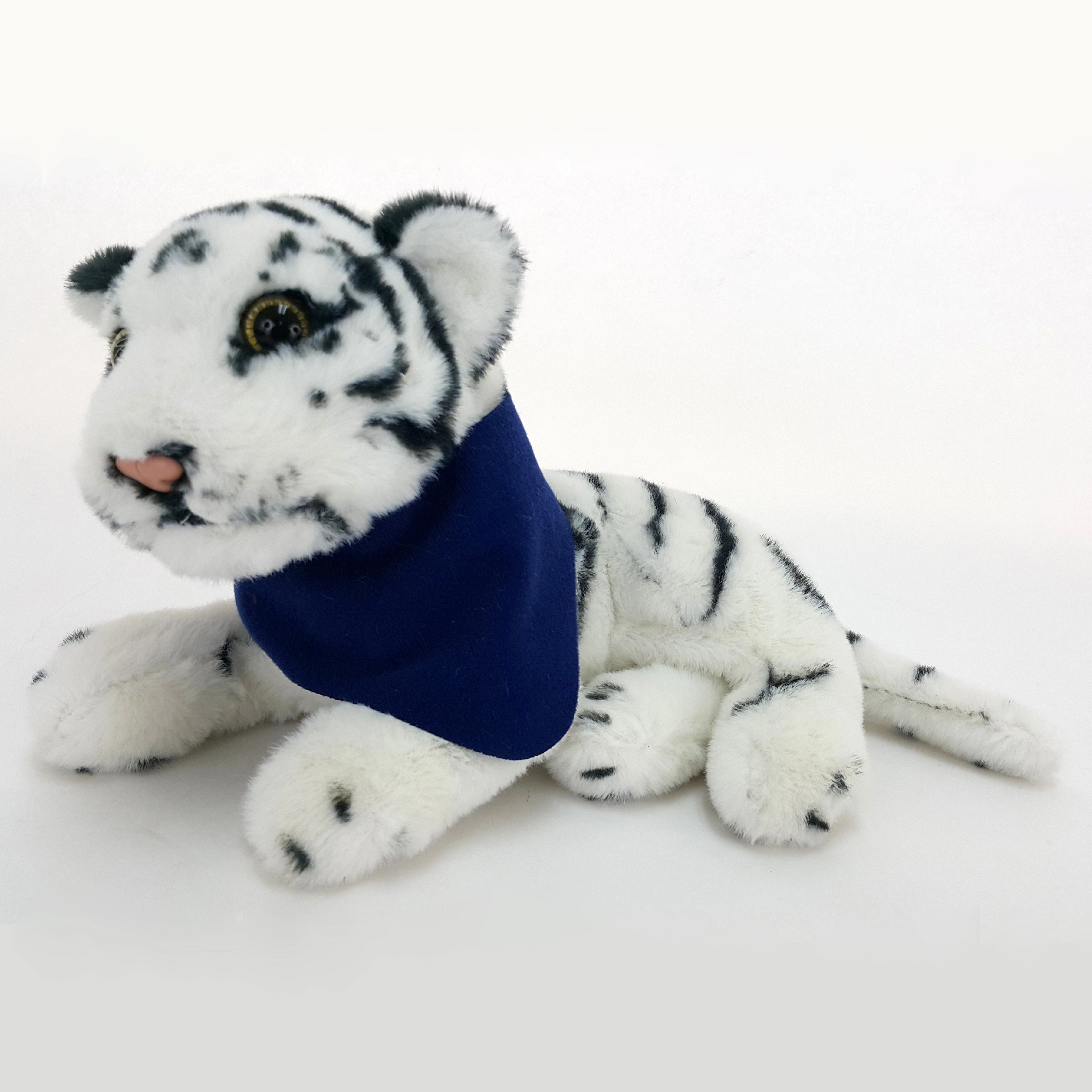 8" Jungle Animals Sitting White Tiger 6