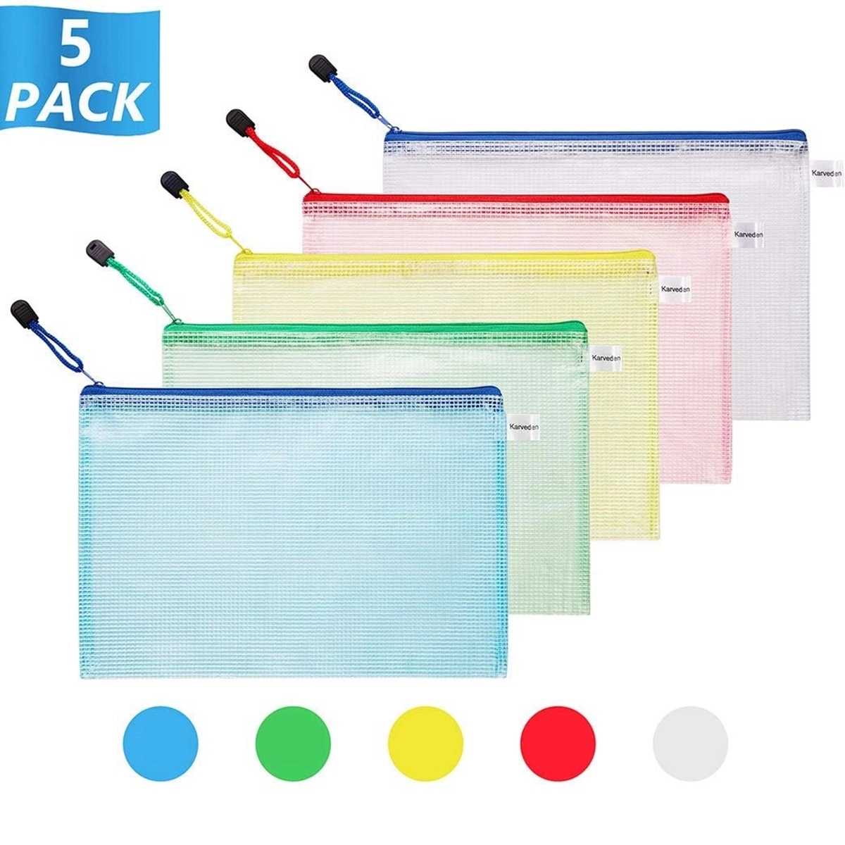 Zippered Water-Resistant PVC Bag Storage Pouch 3