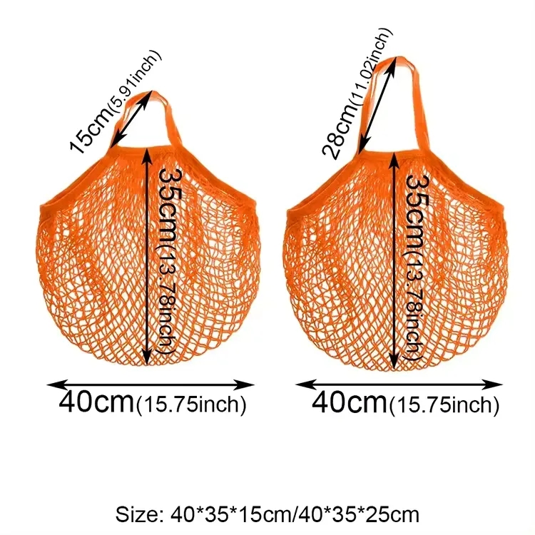 Cotton Net Tote Bag, custom tote bag with logo imprint 3