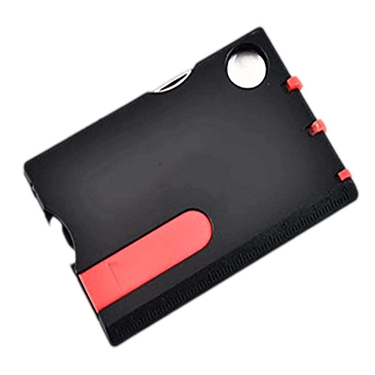 Stainless Steel Outdoor Survival Card with LED Light 4
