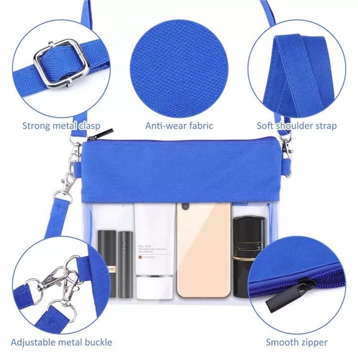 Transparent PVC Crossbody Purse 3