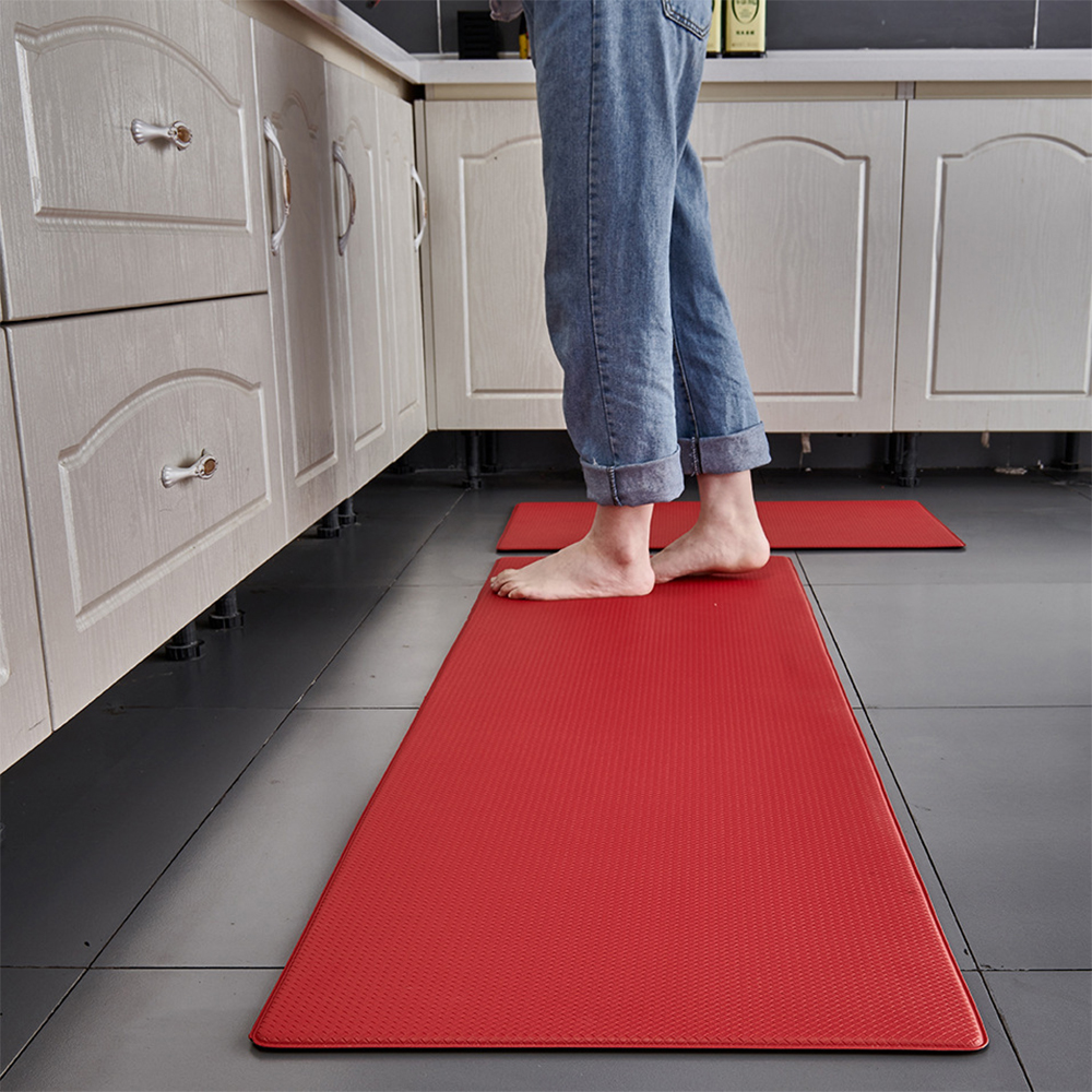Kitchen Rugs and Mats Cushioned Set of 2 3