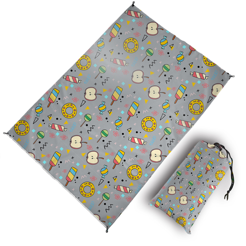 Full Color Imprinting Polyester Picnic Beach Blanket 3