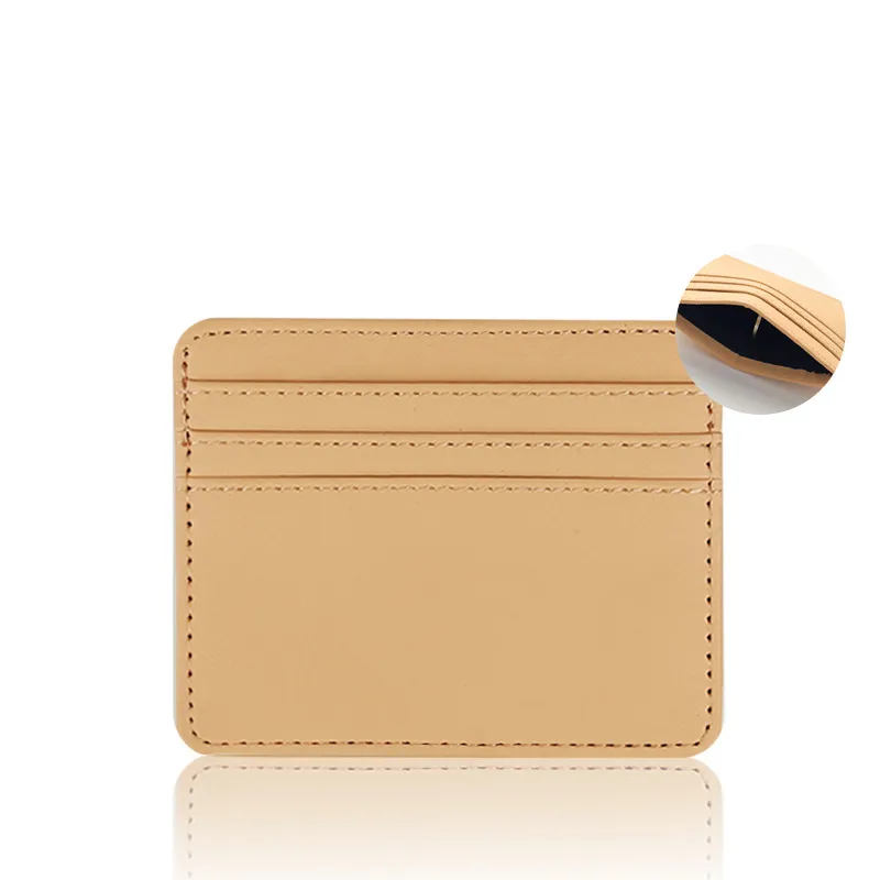 PU Leather Card Holder Slim Wallets Minimalist 3