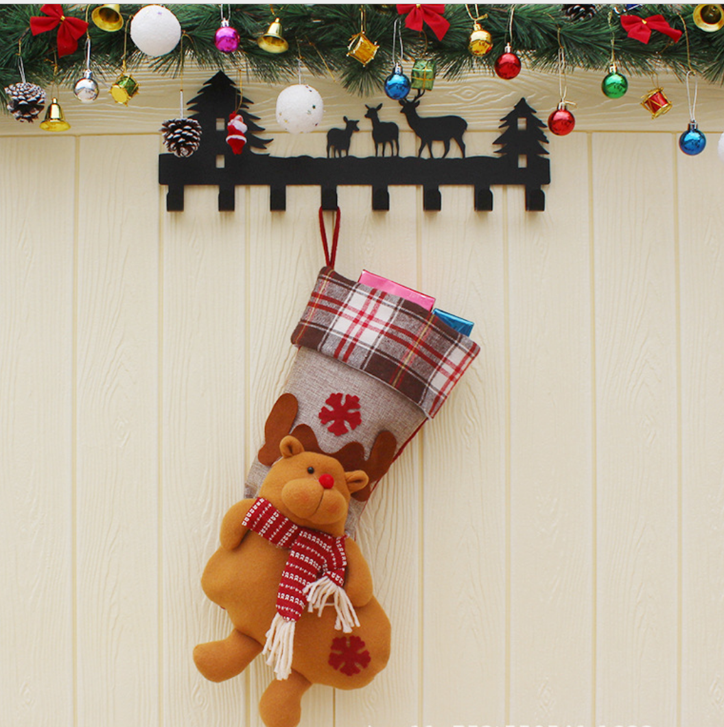 3D Applique Christmas Candy Stockings 6
