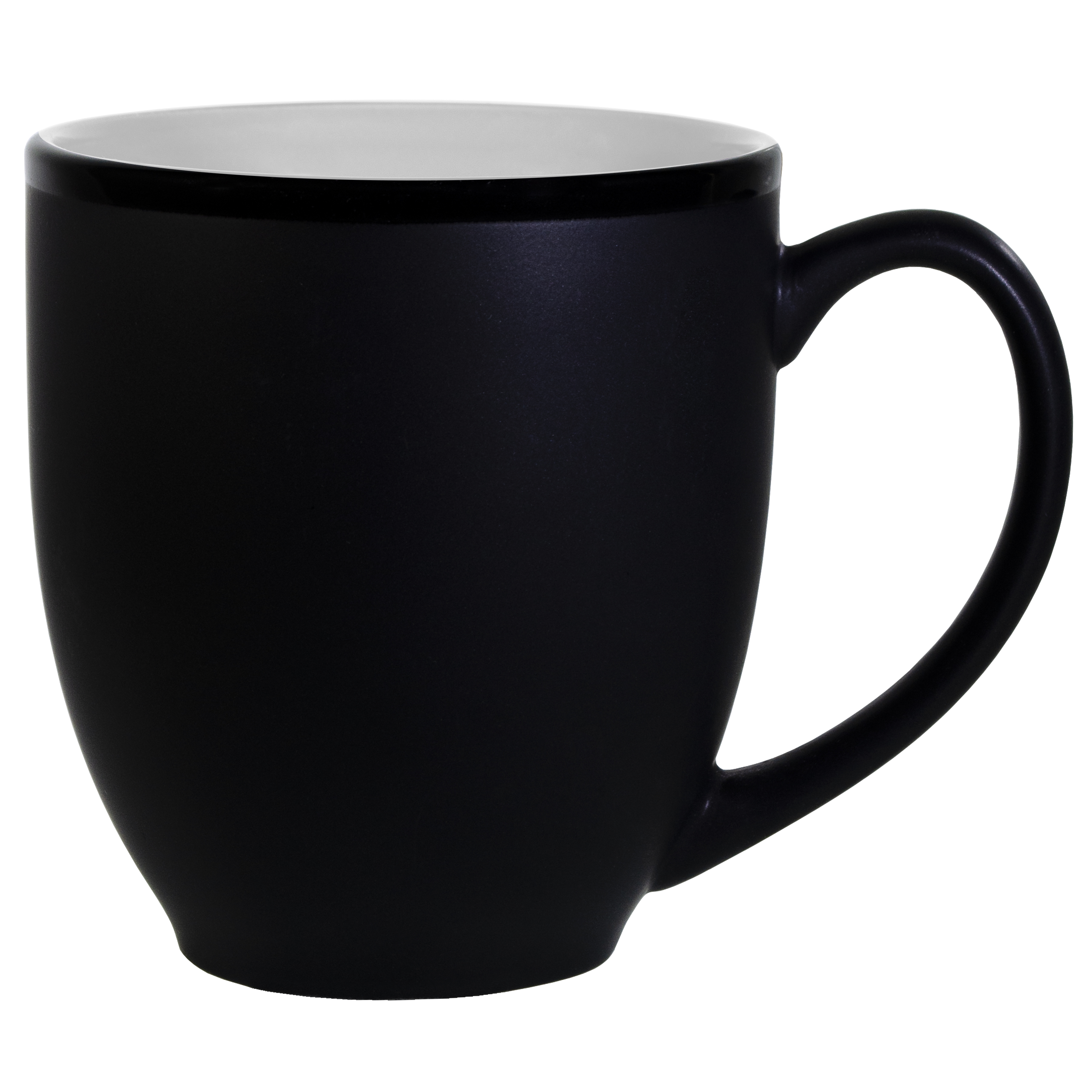 Hilo Bistro Two-Tone Matte Mug: White (16 Oz.) 4