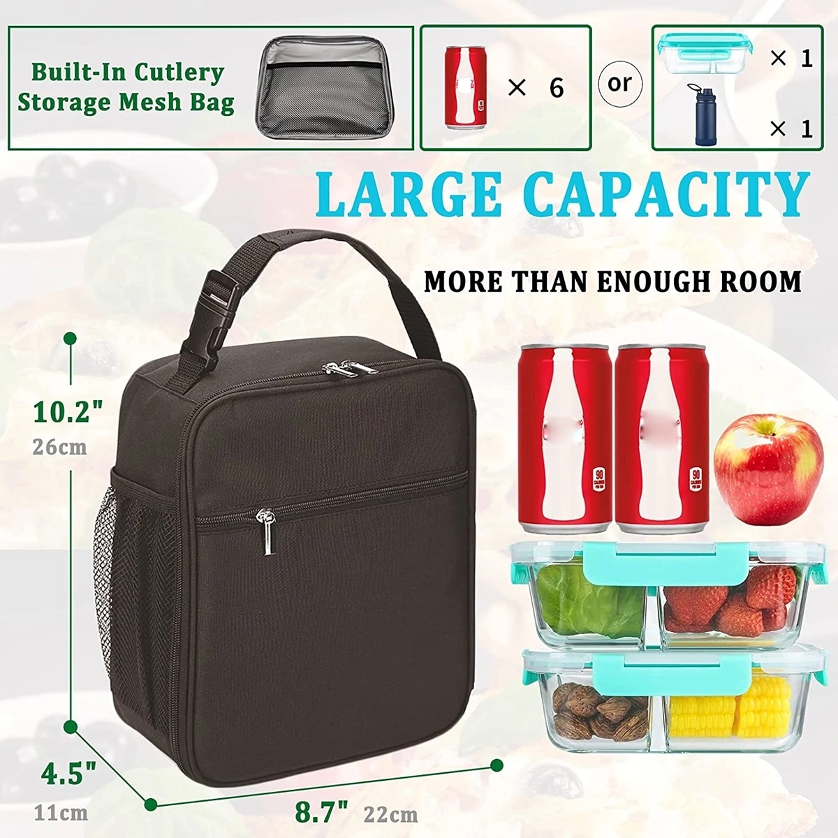 Lunch Tote Picnic Box Thermal Cooler Bag 3