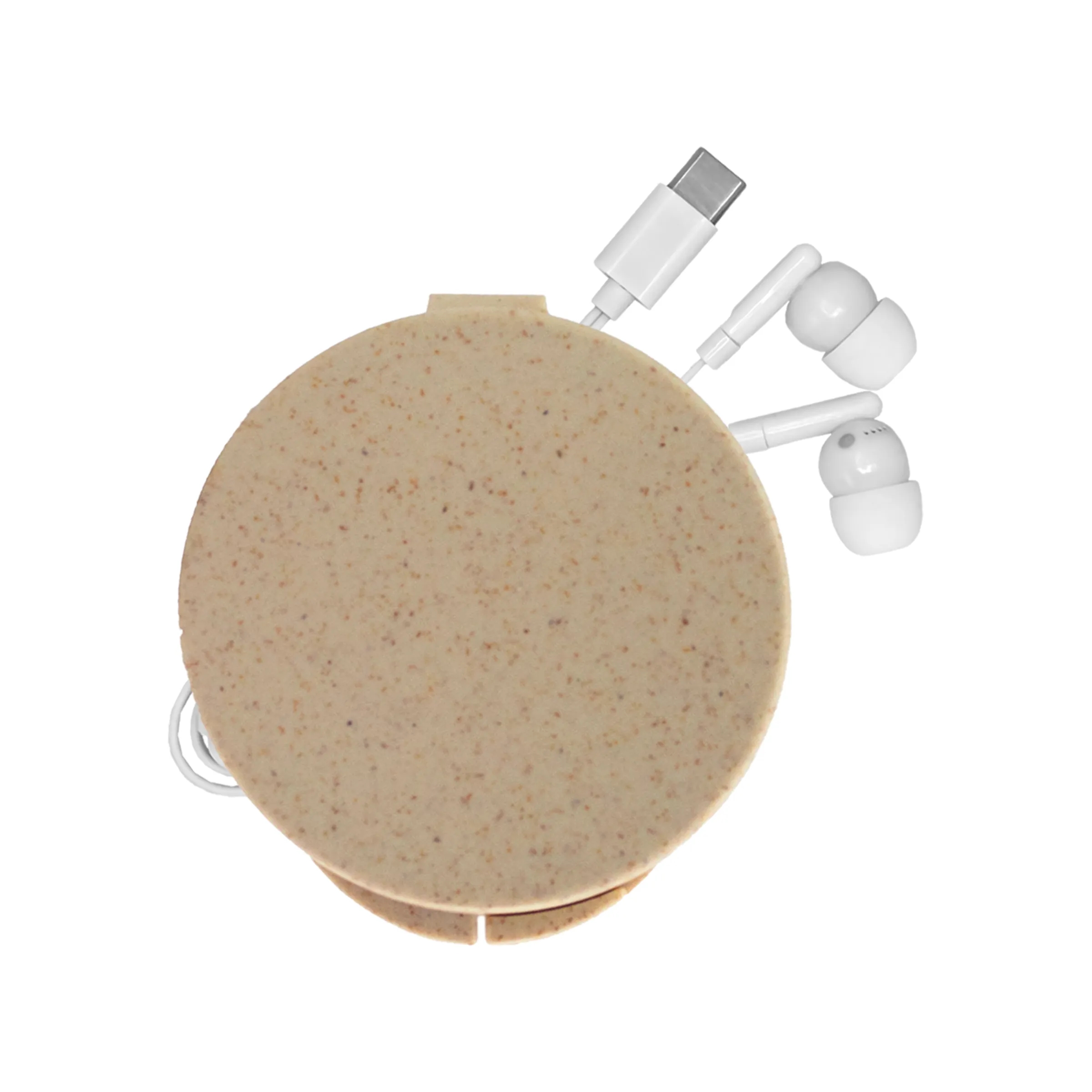 Round Type C Ear Bud Case 16
