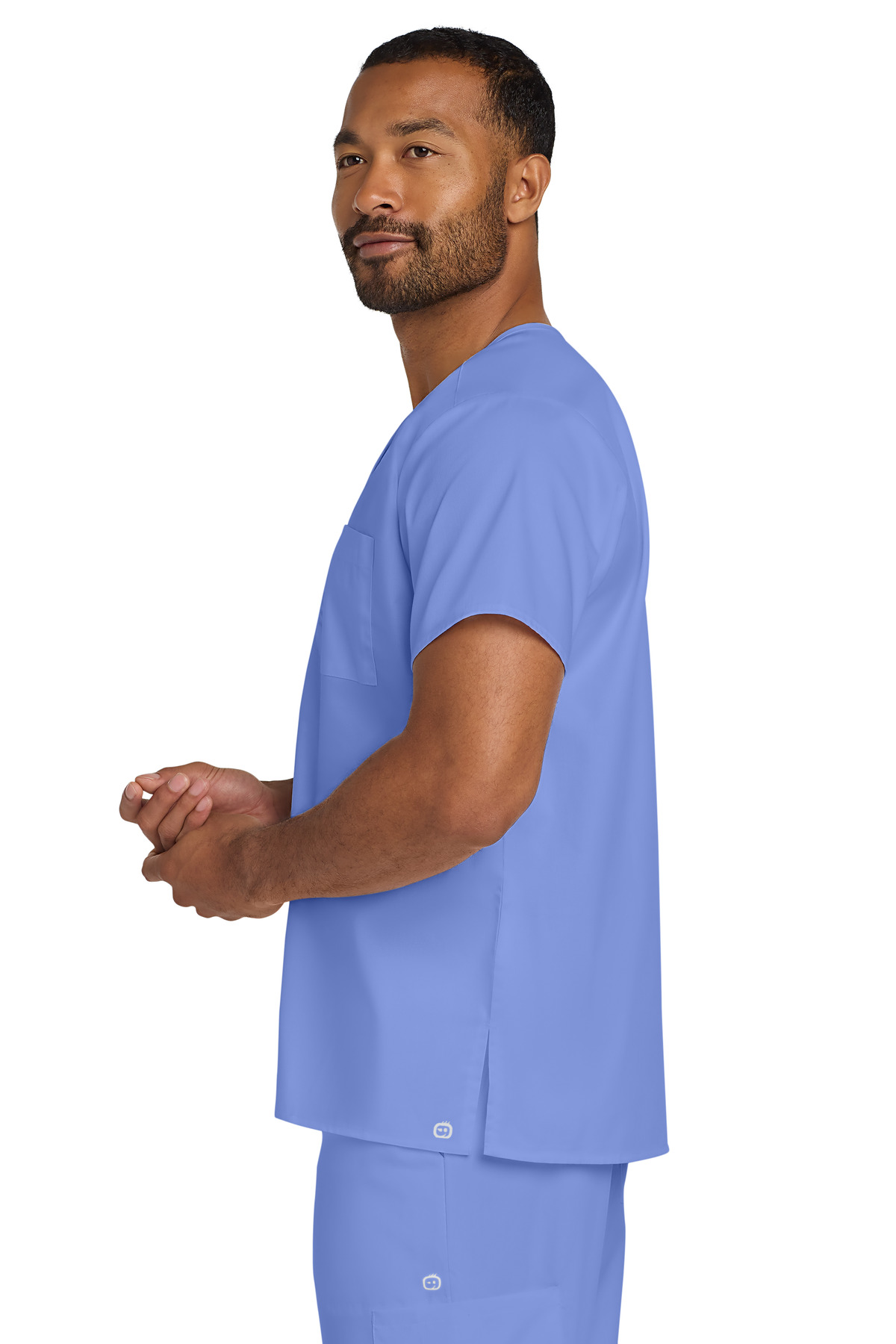 Wink® Unisex WorkFlex Chest Pocket V-Neck Top 3