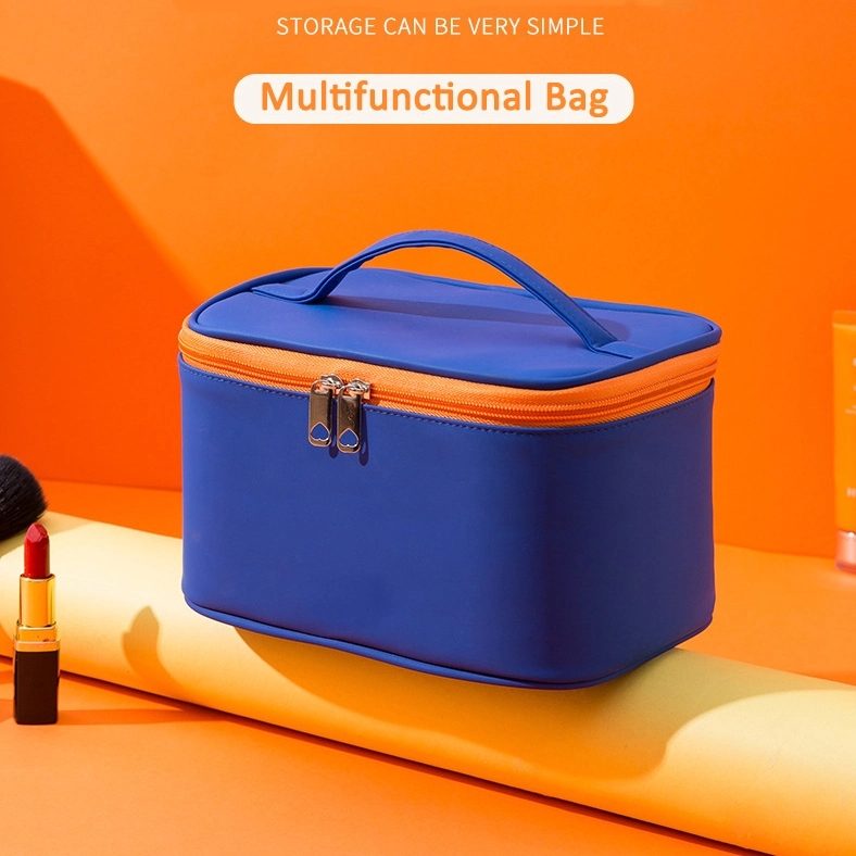 PU Travel Makeup Organizer Box & Cosmetic Toiletry Bag 8