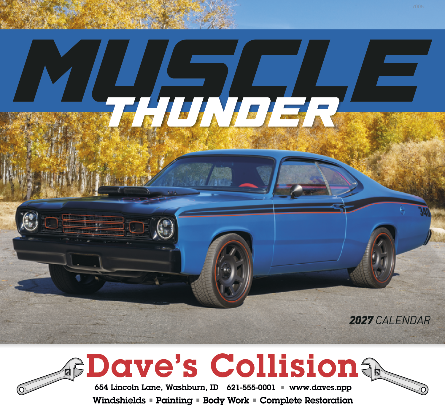 Good Value™ Muscle Thunder - Stapled Calendar 30