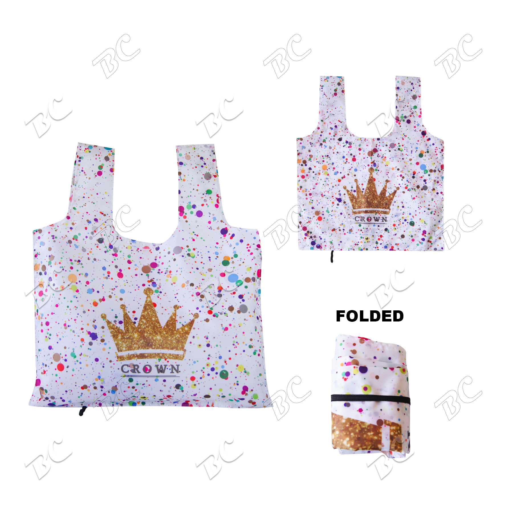 Reuseable 19"x24" Foldable Shopper Tote Bag 2