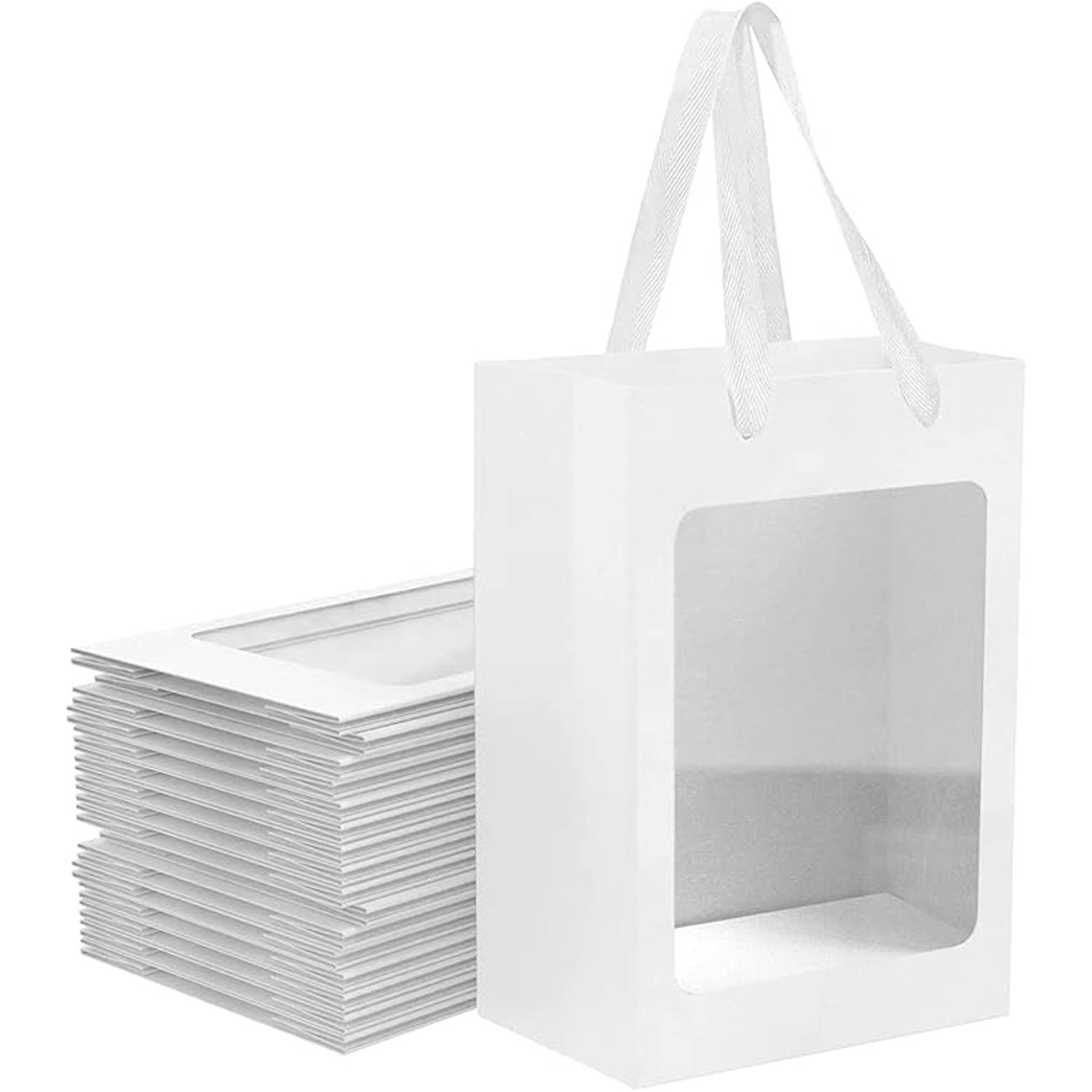 Eco Friendly Paper Bags w/ Clear Window for Flowers Gifts 2
