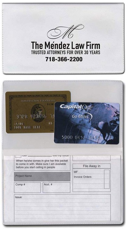 Card Case with 2 Clear Pockets 10
