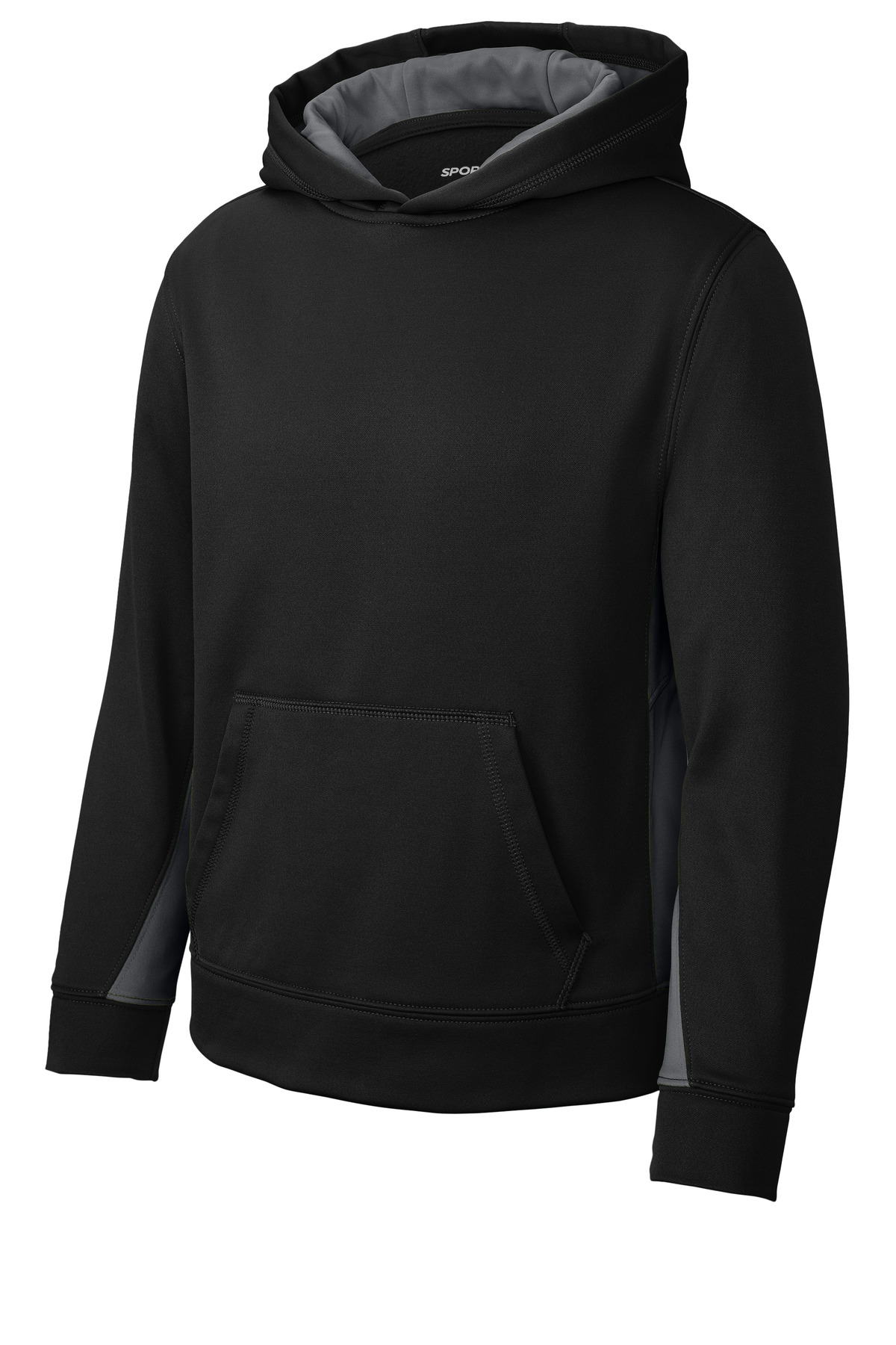 Sport-Tek Youth Sport-Wick Fleece Colorblock Hooded Pullover. YST235 20