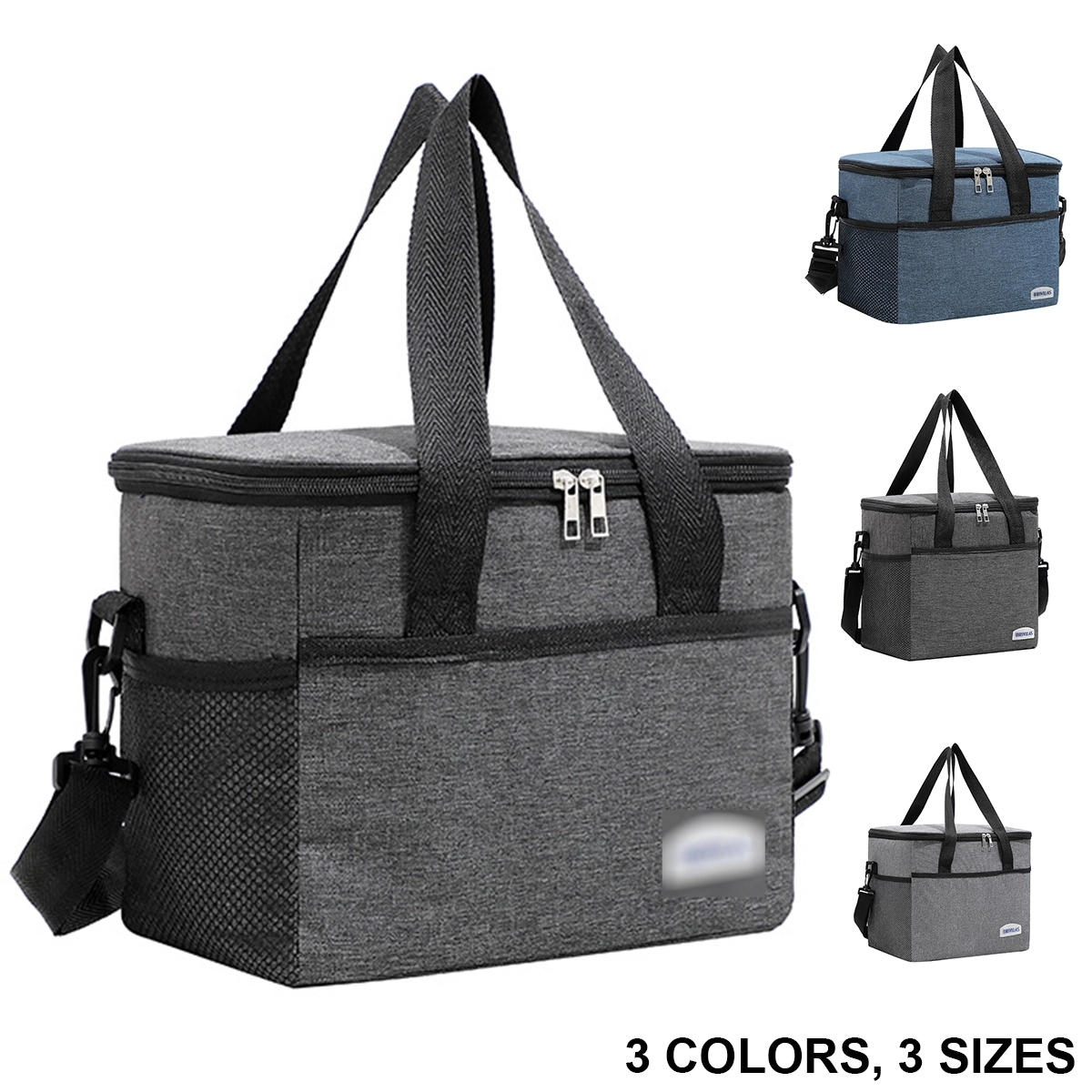 Insulated Lunch Bag With Adjustable Shoulder Strap 2