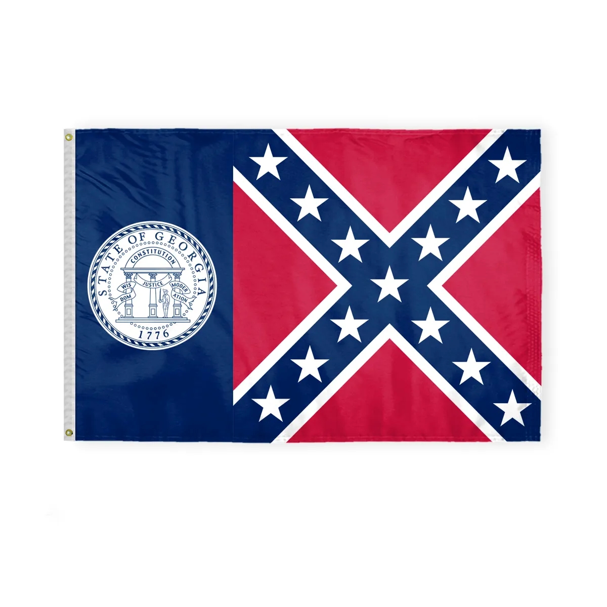 12"x18" to 8'x12' Georgia Until 2001 Nylon Flags 8