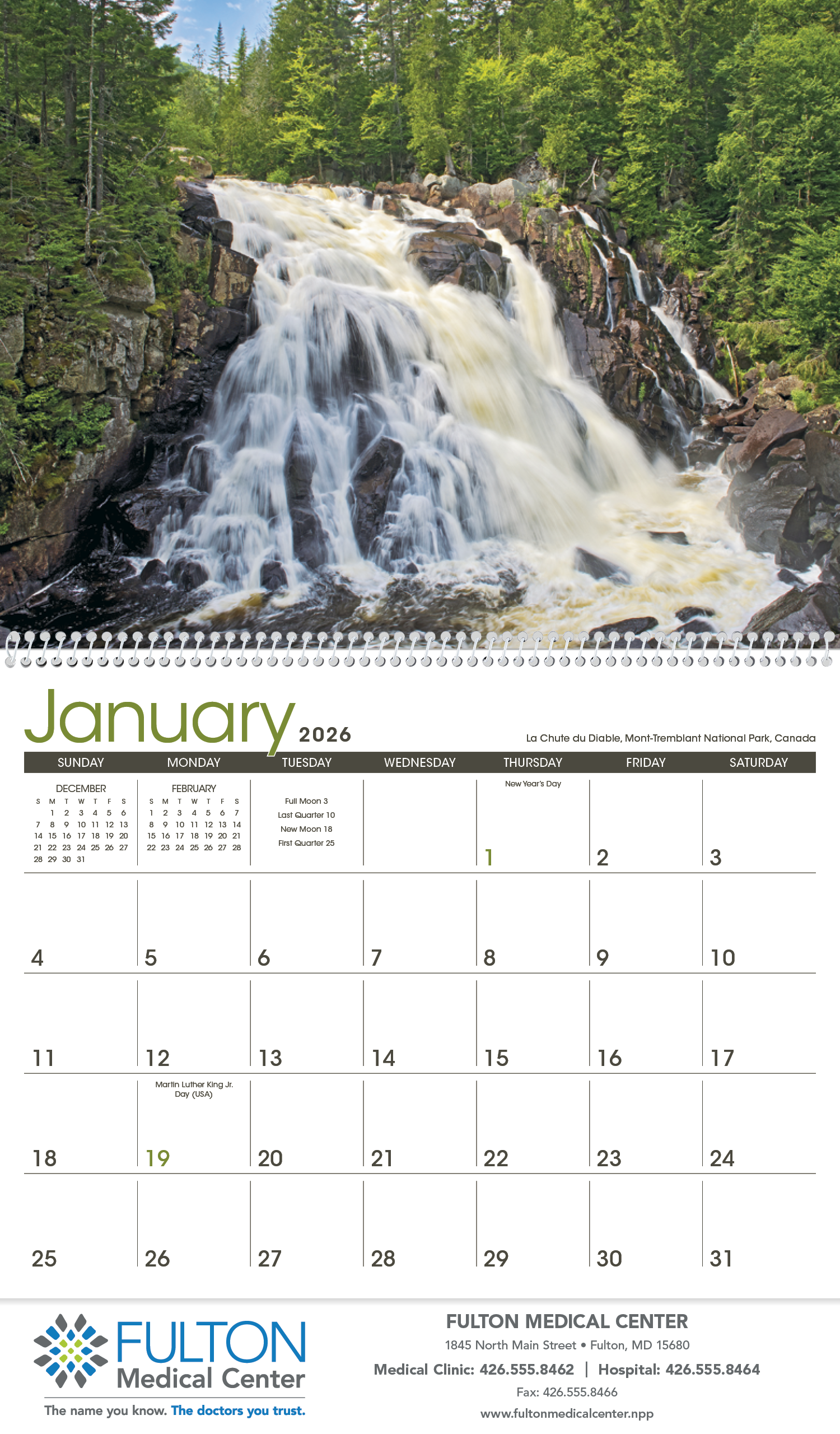 Triumph® Calendars Waterfalls Calendar 30