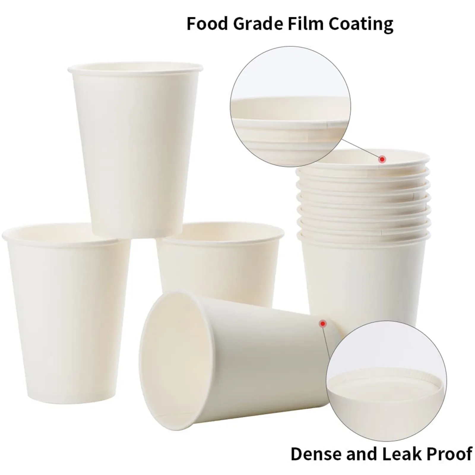 Disposable Paper Cup 3 oz 8 oz 12 oz 16 oz 22 oz 6