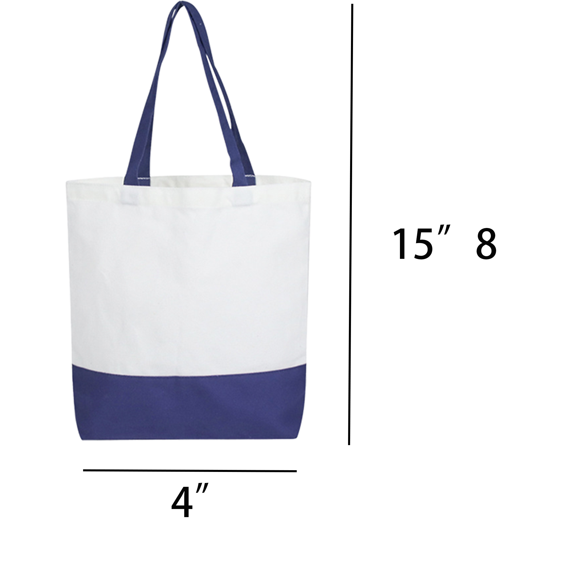 Multi-Colored Canvas Tote with Patchwork 5