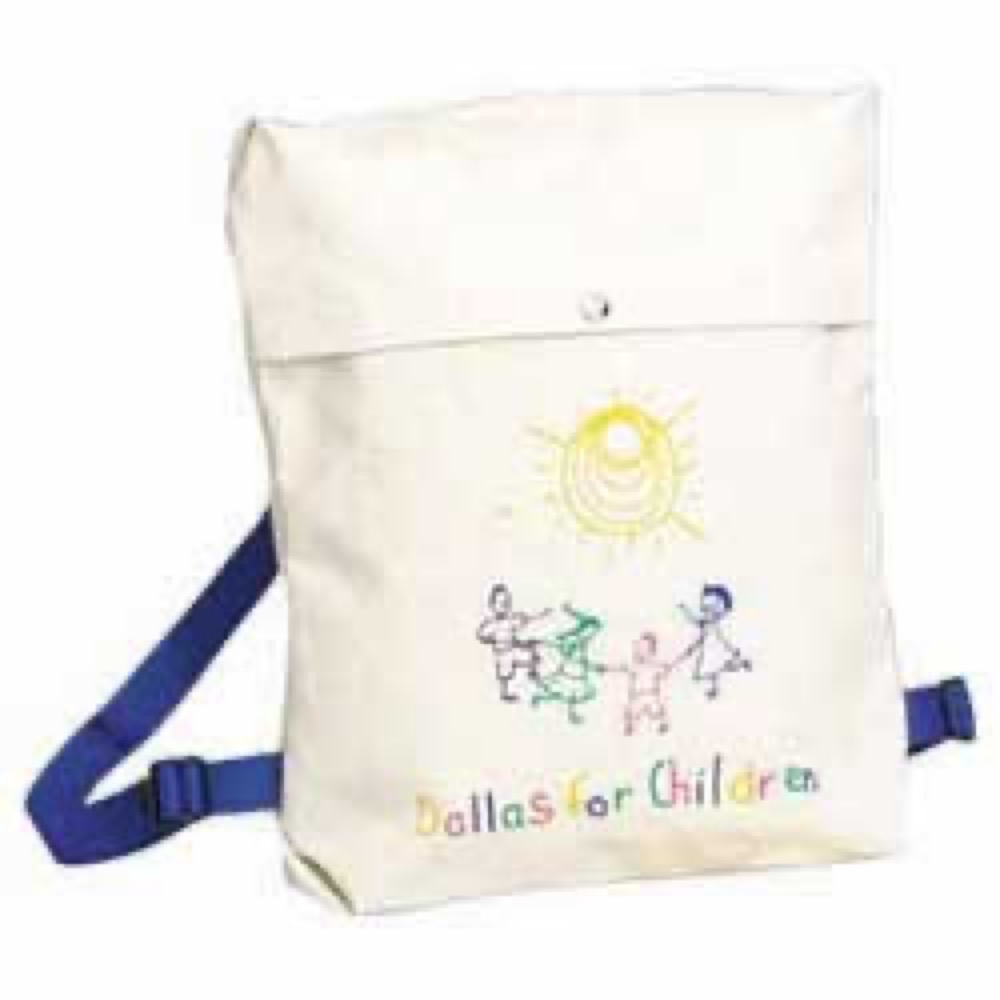 10 Oz. Natural Canvas Little People's Book Pack Bag 1