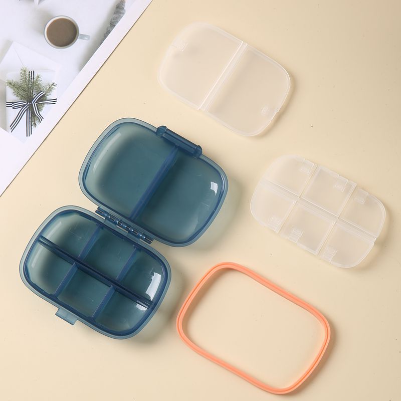 8 Compartments Portable Daily Pill Organizer 6
