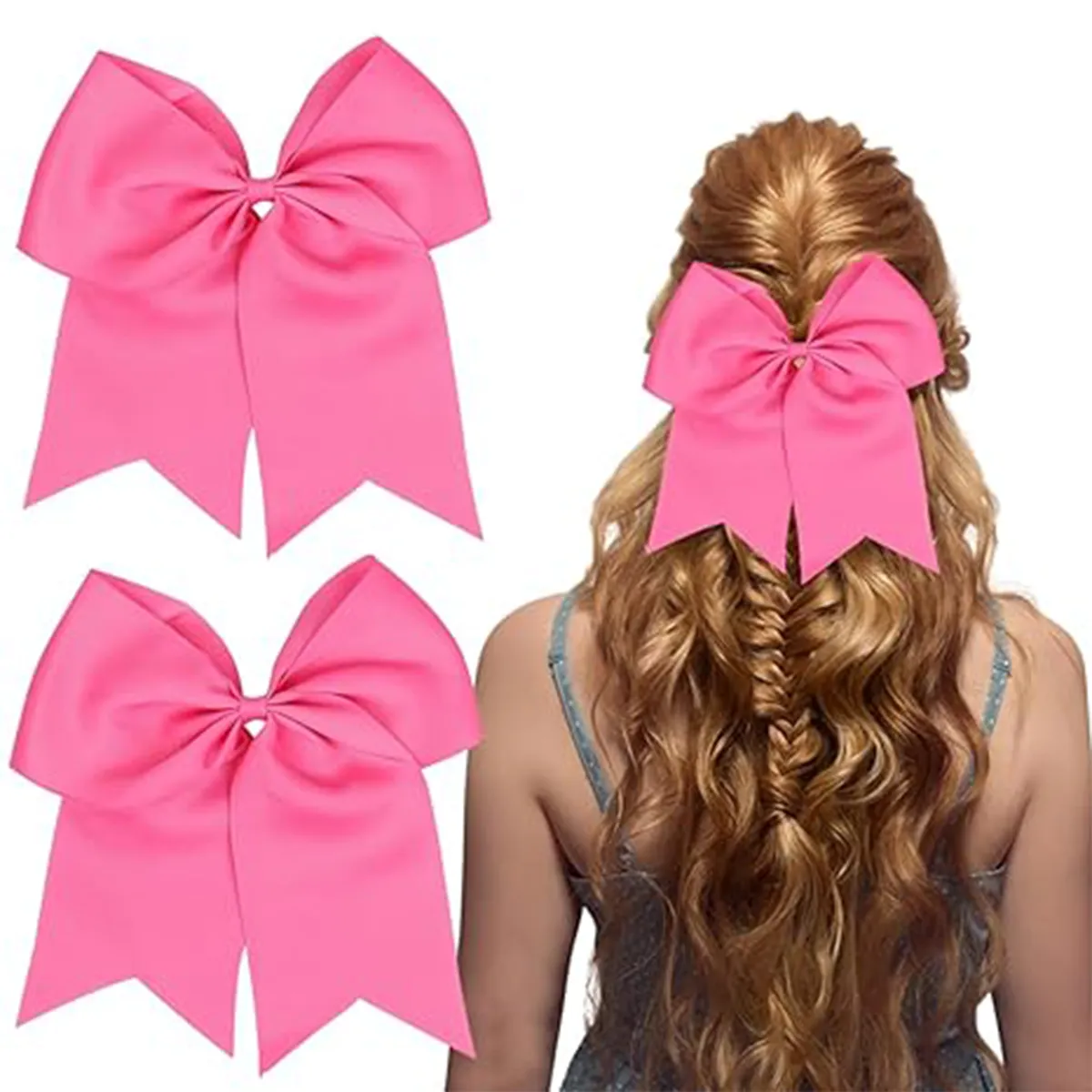 Large Fashionand Handmade Bowknot Elastic Hair Tie Bands 3
