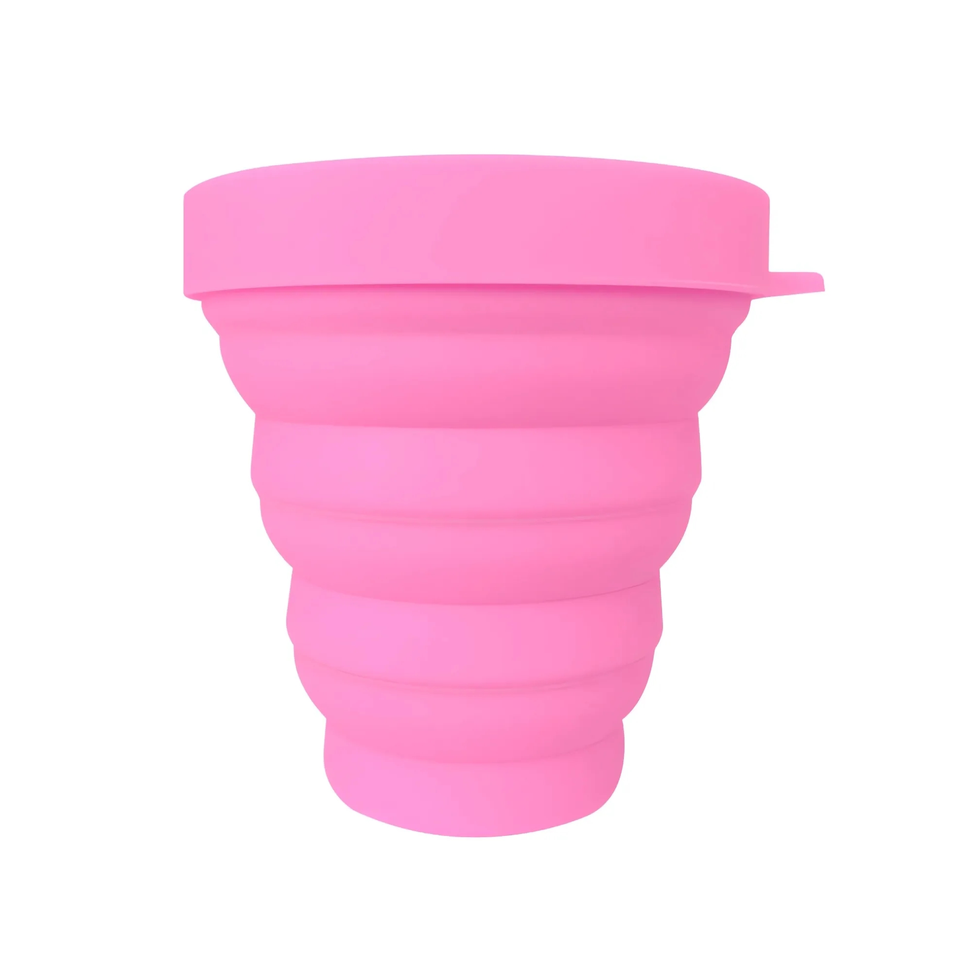 6.8oz Portable Collapsible Silicone Water Cup MOQ 100PCS 6