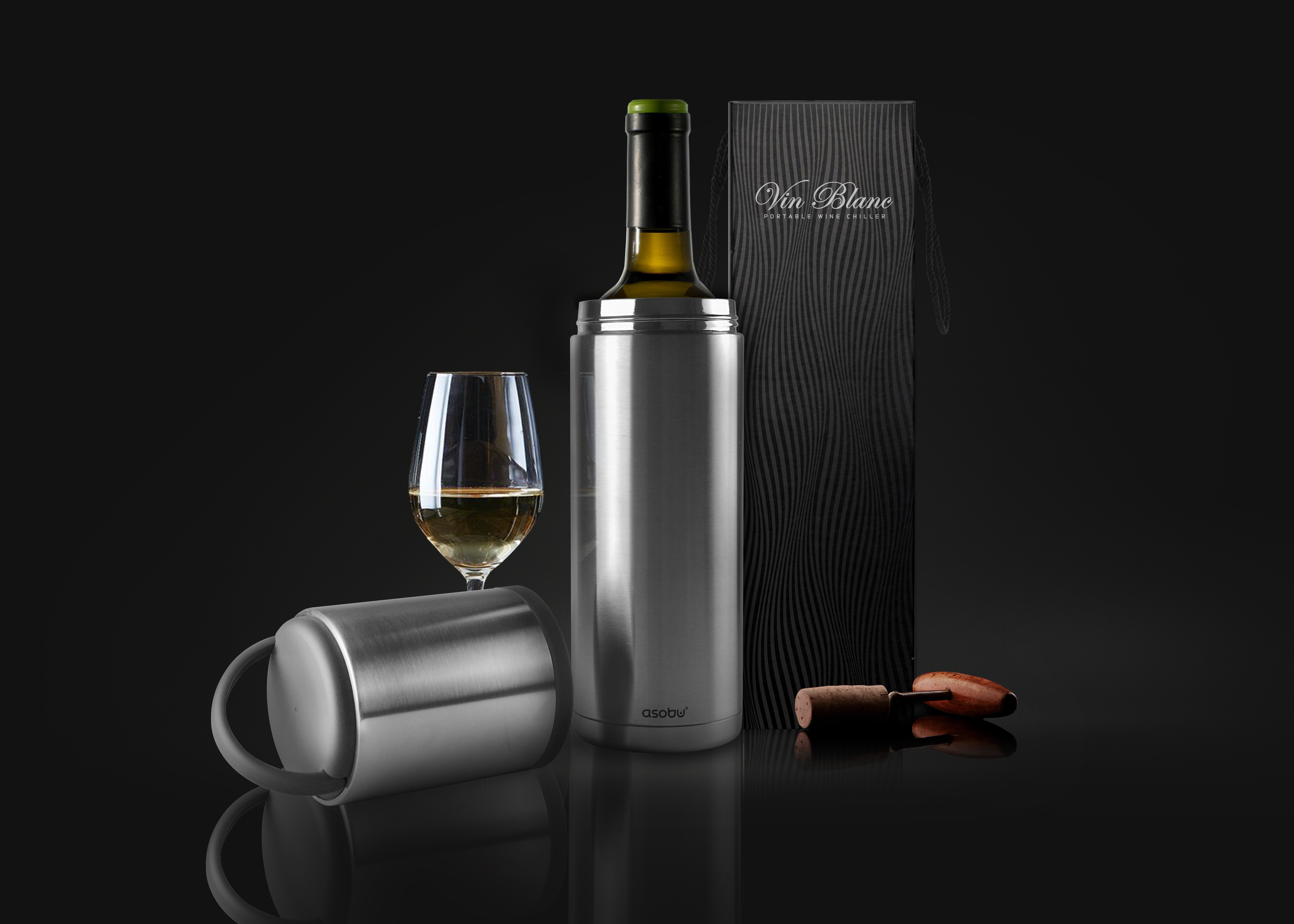 Asobu Vin Blanc Portable Wine Chiller 4