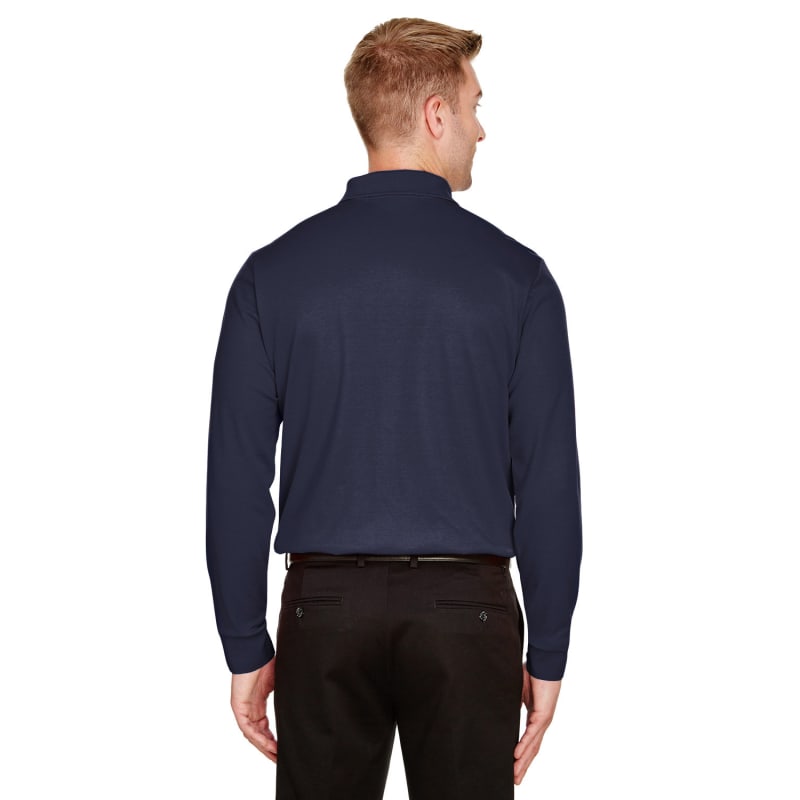 Devon & Jones CrownLux Performance™ Men's Tall Plaited Long Sleeve Polo 8