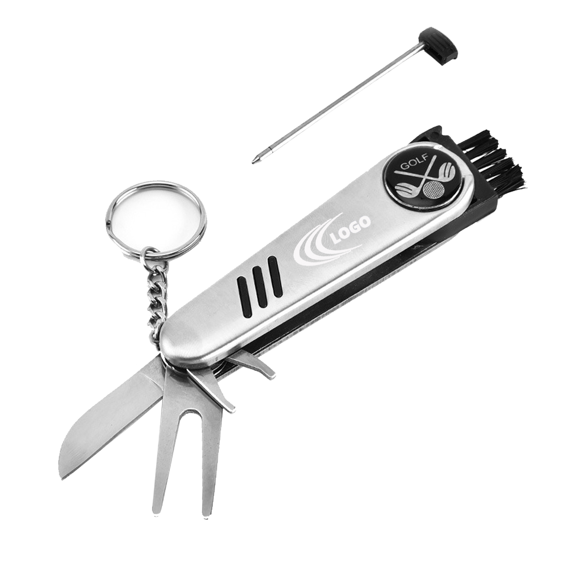 7-In-1 Stainless Steel Foldable Golf Tool 2