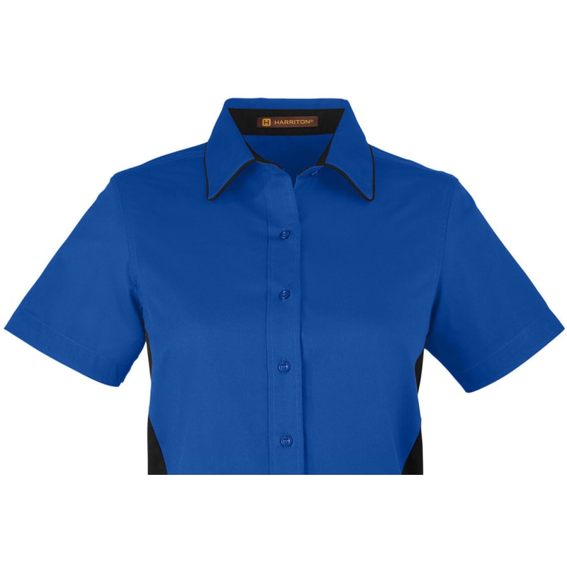 Harriton Ladies' Flash IL Colorblock Short Sleeve Shirt 26