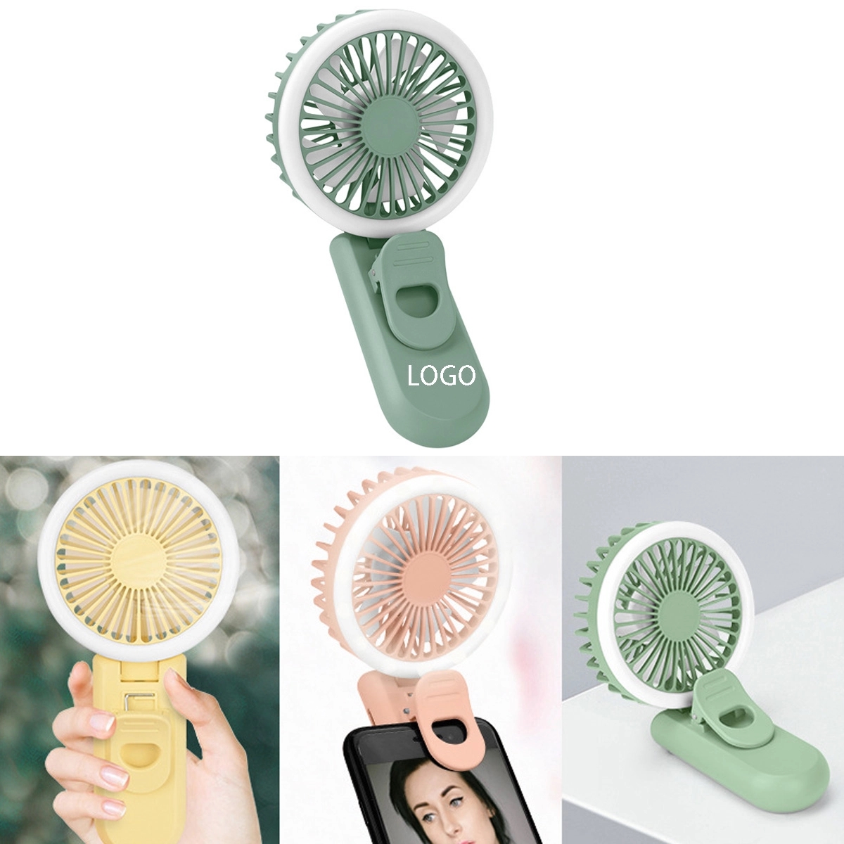 Mini Light Phone Clip Fan 9