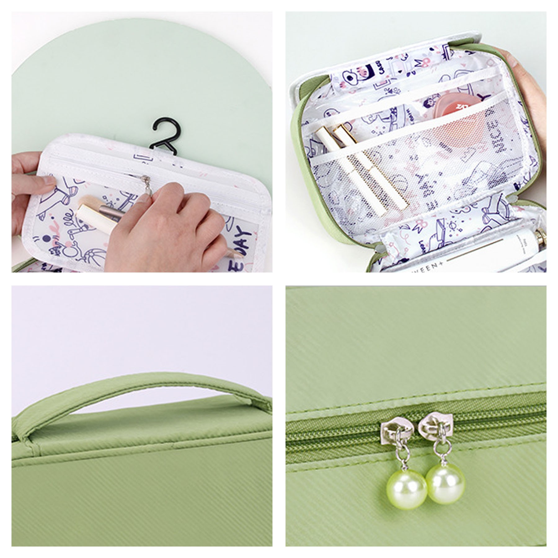 Foldable Hanging Toiletry Organizer Bag 3