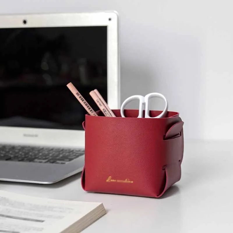 Desktop storage box pen holder 4