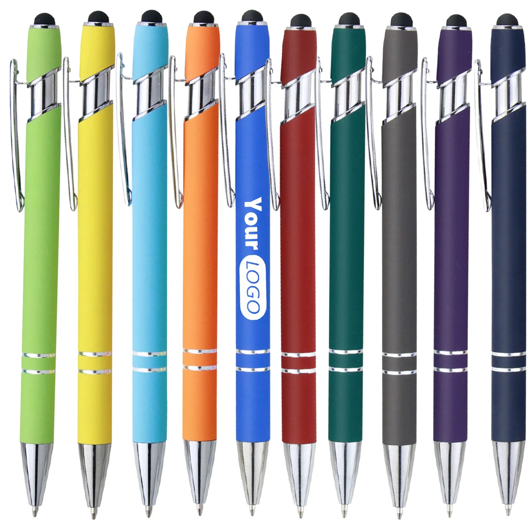 Rubberized Soft Tactile Ballpoint Pen 4