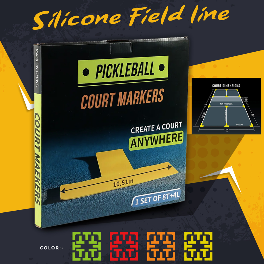 Pickleball Silicone Field Line w/ Colorful Box 2