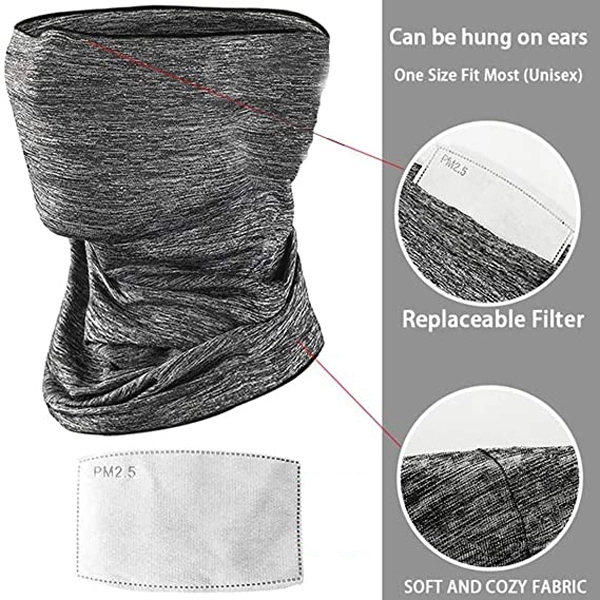 Heathered Cooling Gaiter With PM2.5 Filter 5