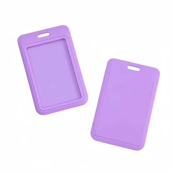 ID Badge Holder with Sliding Feature - Clear Window Design 8