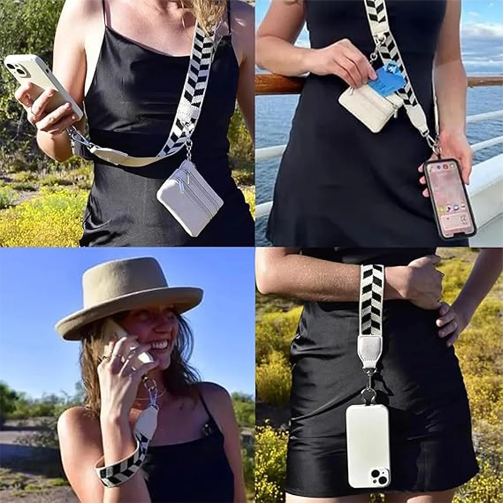 Replaceable Detachable Phone Strap with Purse and Lanyard 3