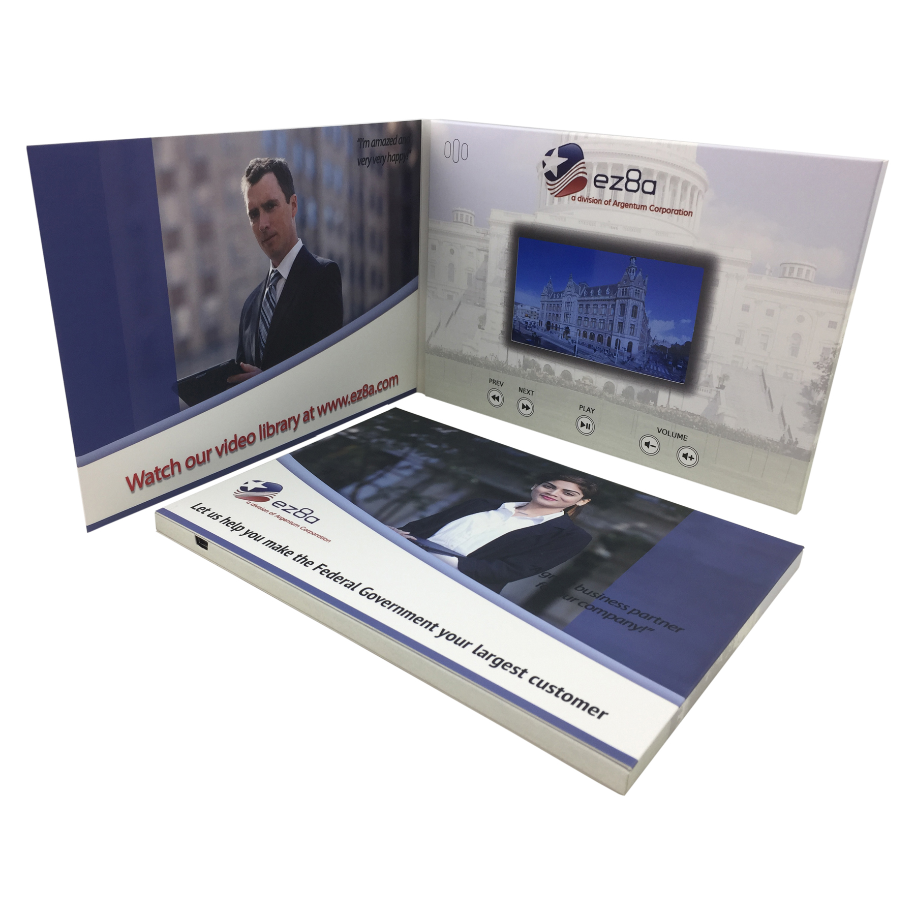 VidU 4.3" HD Video Mailer And Brochure With Full Color Printing - Custom A5 Video Card 18