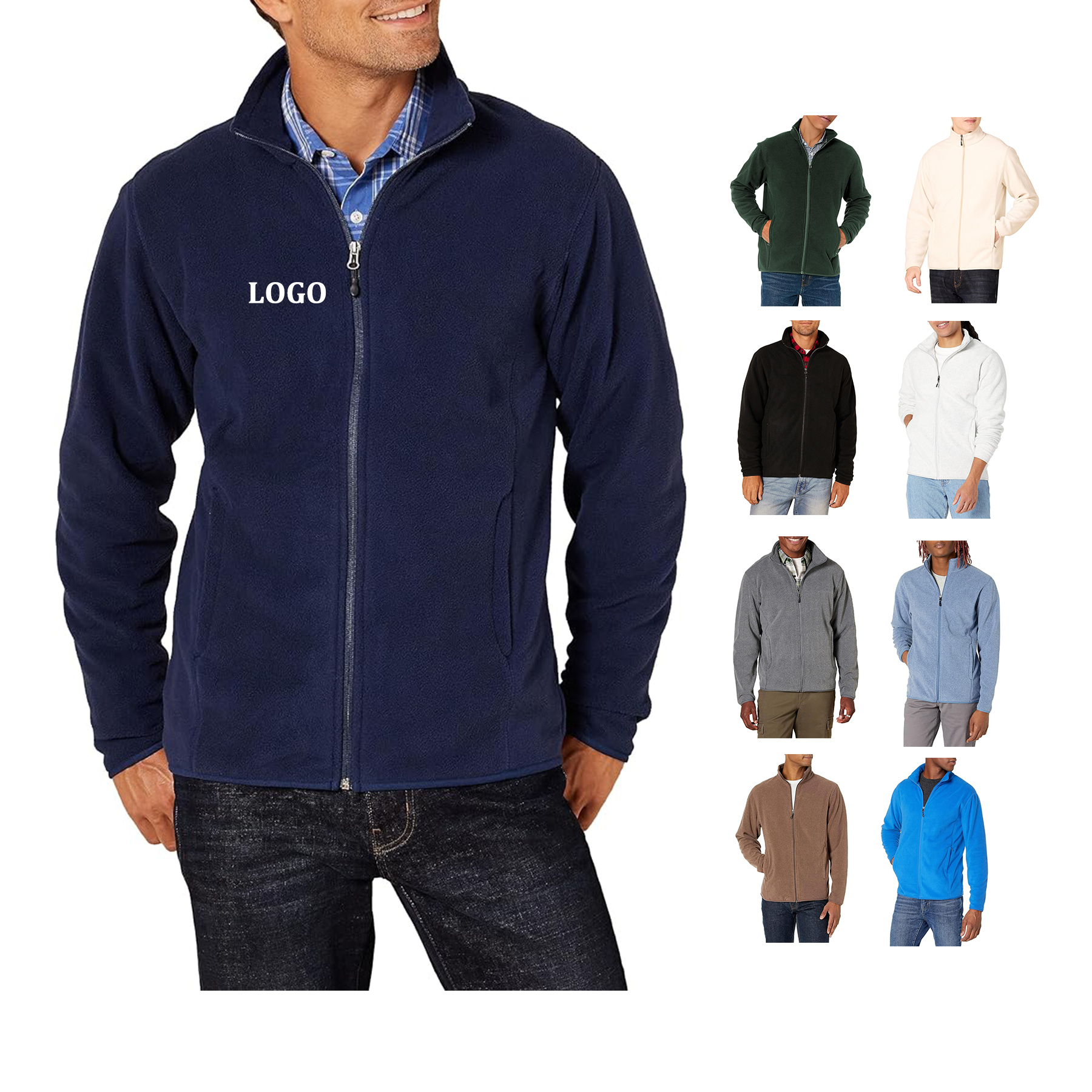 Men's Full Zip Fleece Jacket 4