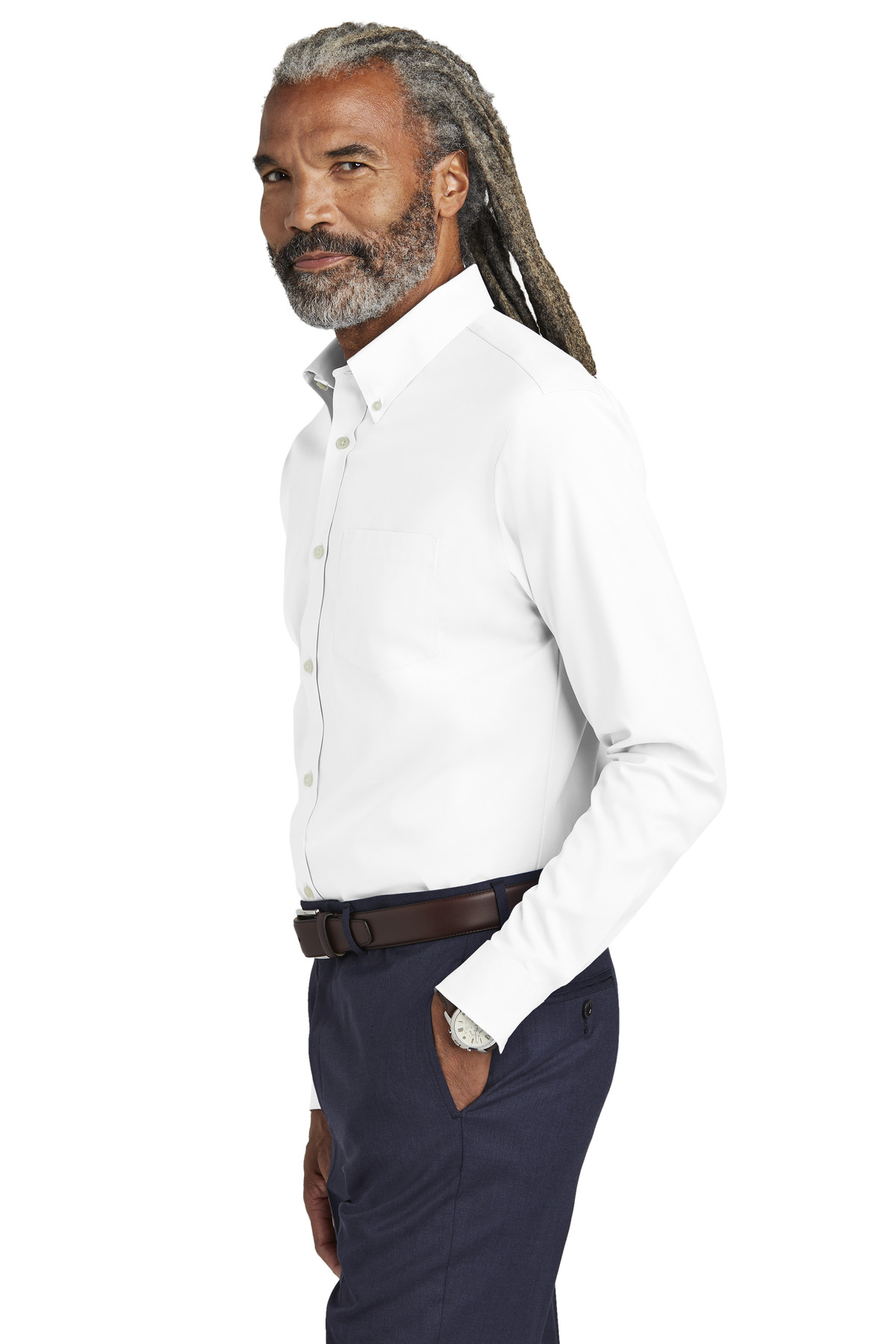 Brooks Brothers Wrinkle-Free Stretch Pinpoint Shirt BB18000 3