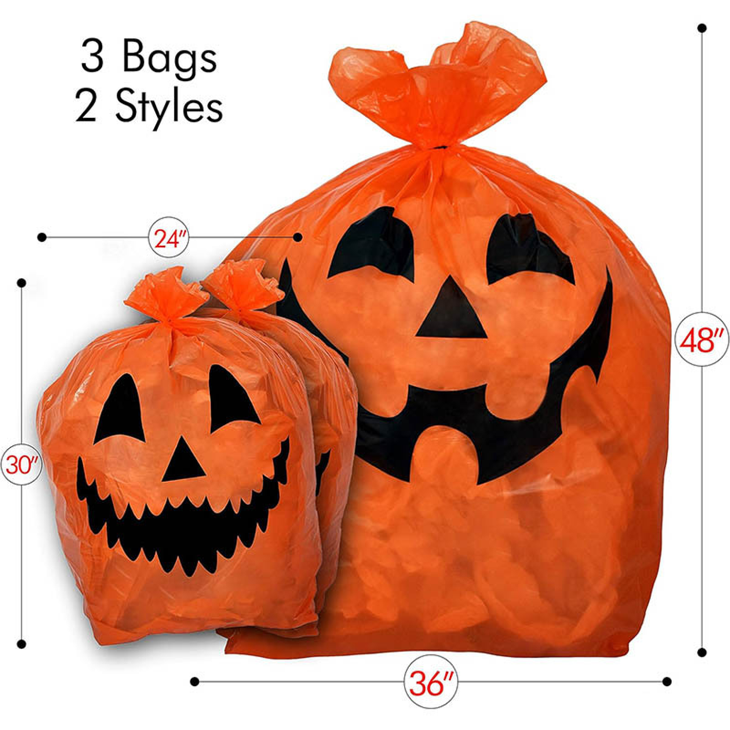 Skeleteen Pumpkin Trash Bag 1