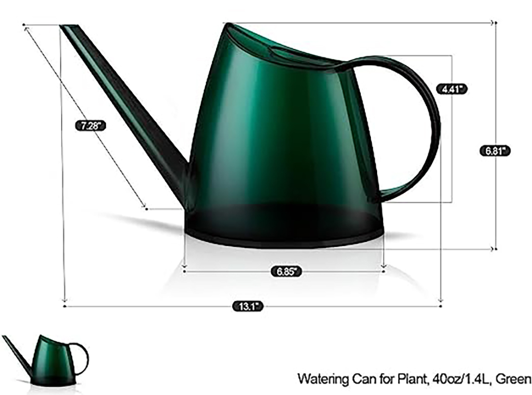 Watering Can for Bonsai Plants 40oz 1.4L PS Resin Pot 2