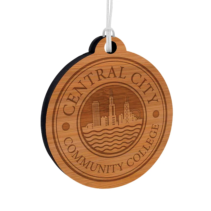 Custom Laser Etched Bamboo Ornaments 6