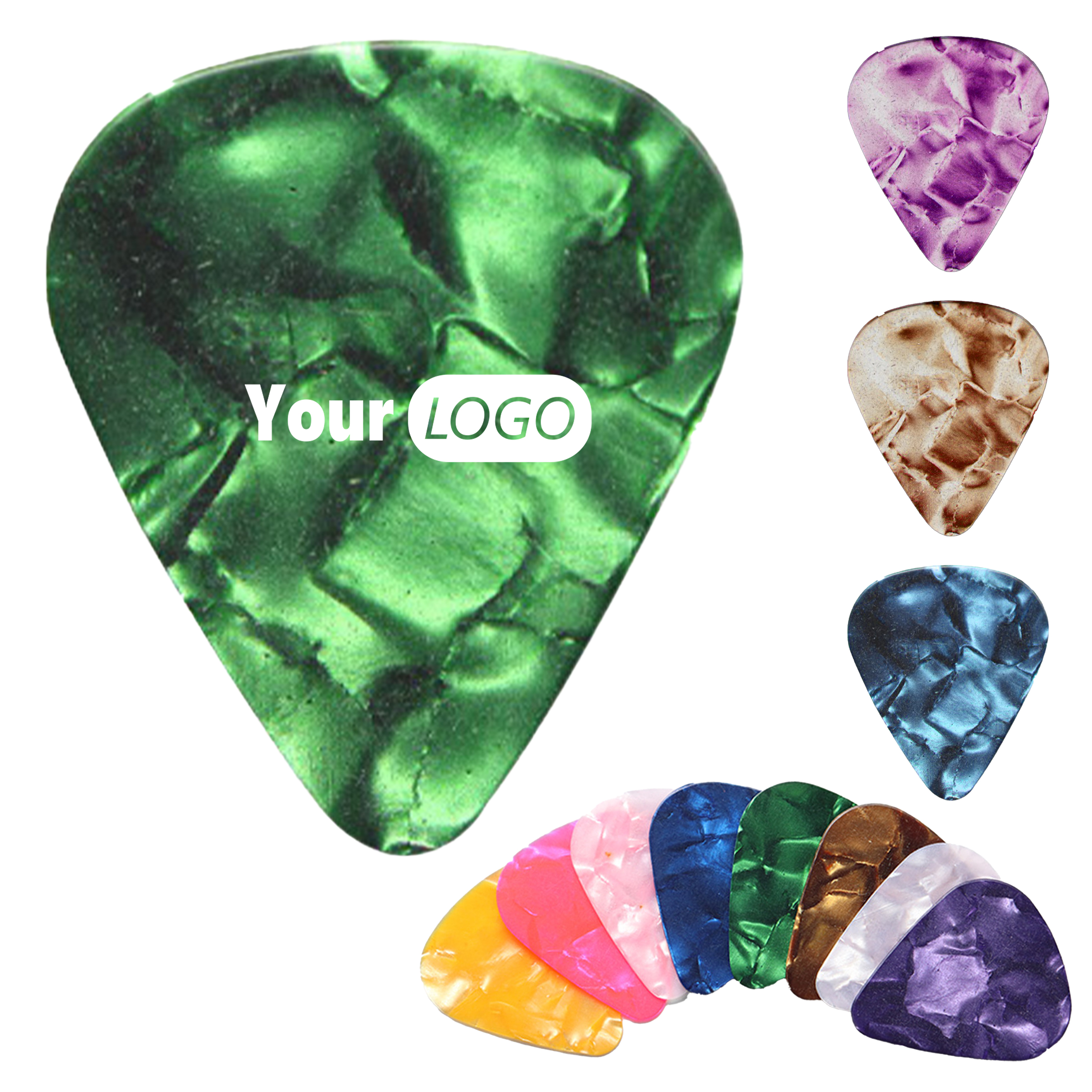 Abs Premium Lightweight Celluloid Guitar Picks In Assorted Colors 1